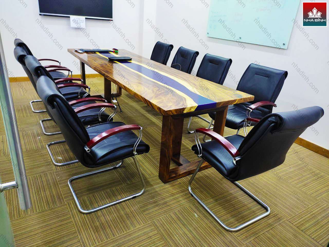 Bàn Họp Gỗ Nguyên Tấm