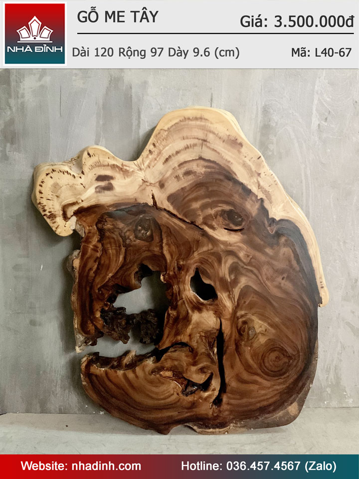 Mặt Bàn Ăn Gỗ Me Tây Nguyên Khối