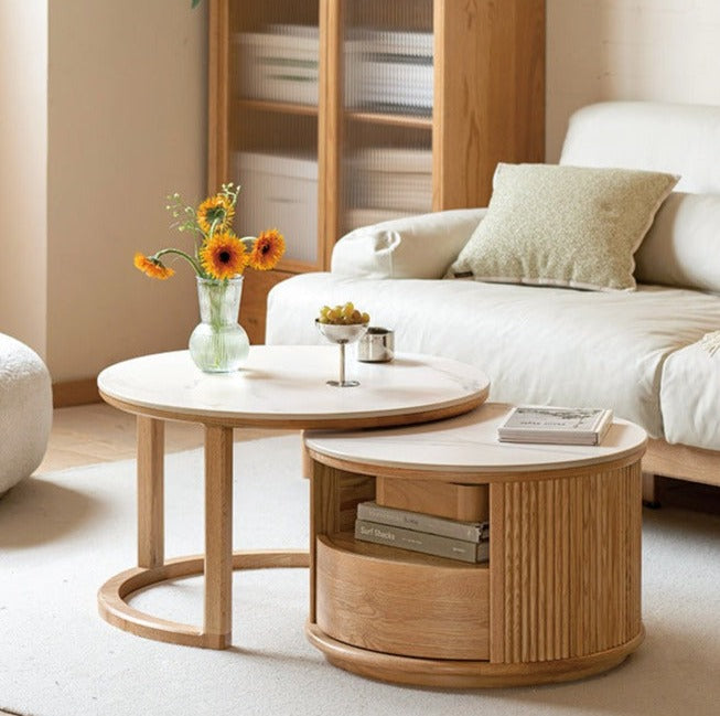 Bàn trà gỗ Tần Bì mang phong cách Nhật Bản 