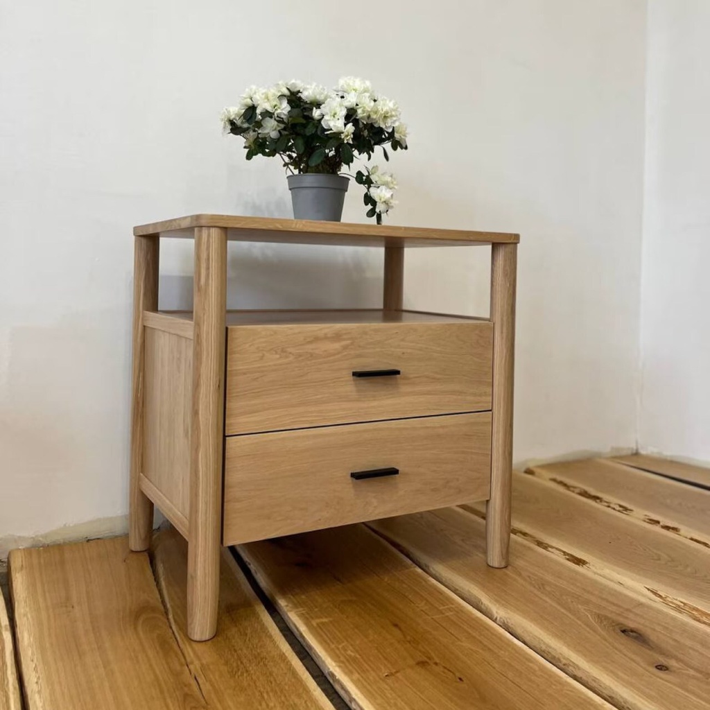 Tủ Đầu Giường Gỗ Sồi (Oak) Dài 65 Rộng 45 Cao 65 (cm)