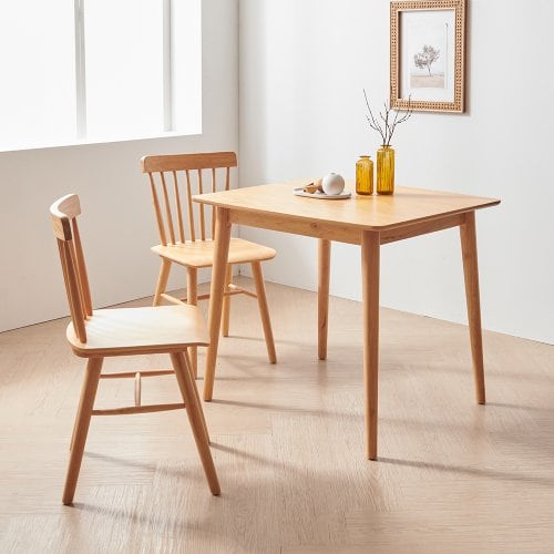 Bàn Ăn Vuông Gỗ Sồi (Oak) Dài 90 Rộng 90 Cao 75 (cm)