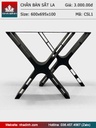 Chân bàn sắt La Cao 69.5 rộng 60 dày 10 (cm)
