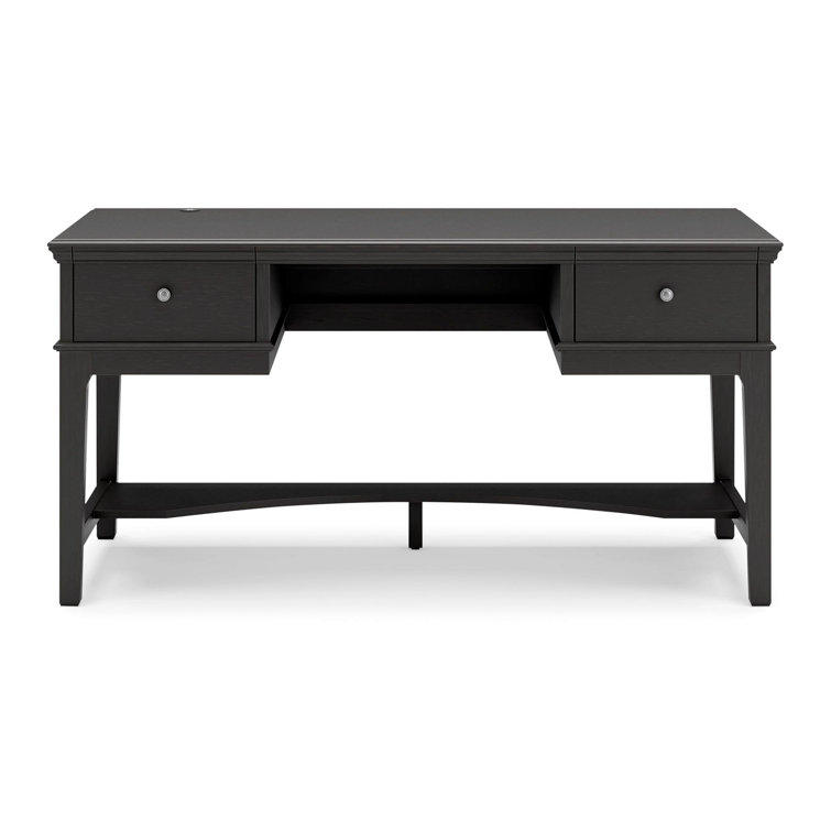 Bàn Làm Việc Sơn Đen Gỗ Thông Cao 76 Rộng 152 Sâu 77 (cm)