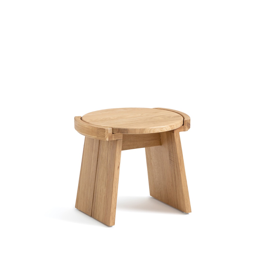 Ghế Đẩu Gỗ Sồi Cao 30 Ngang 35 Rộng 32 (cm)