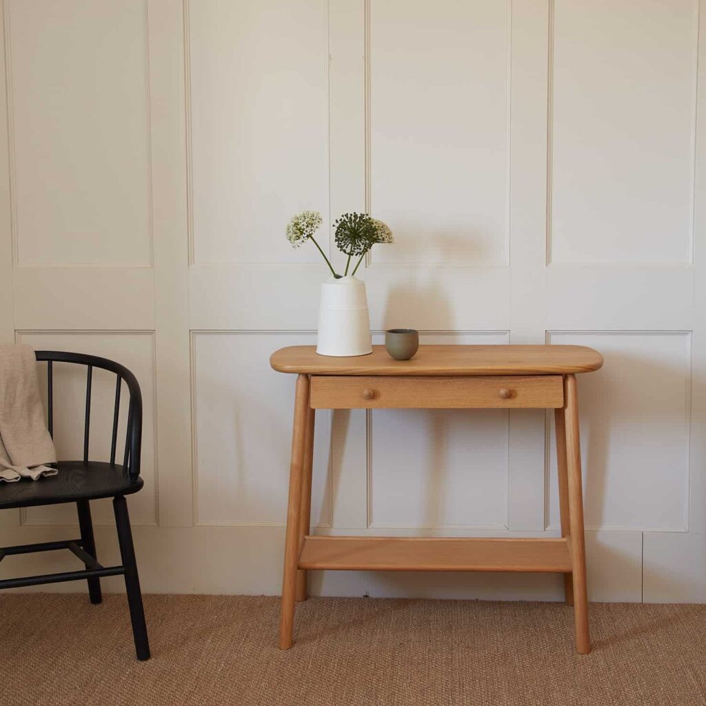 Bàn Console Gỗ Sồi Cao 75 Ngang 89 Rộng 35 (cm)