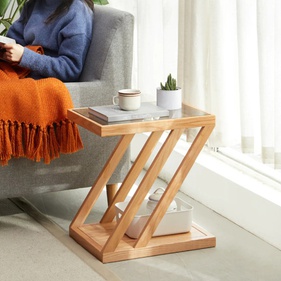 [OAKBTS3] Bàn Tab Sofa Gỗ Sồi (Oak) Cao 52 Dài 48 Rộng 36 (cm)