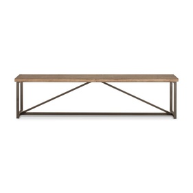 Ghế Băng Gỗ Thông Chân Sắt Dài 191 Rộng 36 Cao 48 (cm)