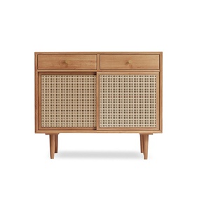 [OAKT41] Tủ Đựng Chén Bát Cánh Mây Gỗ Sồi Cao 80 Rộng 90 Sâu 34 (cm)