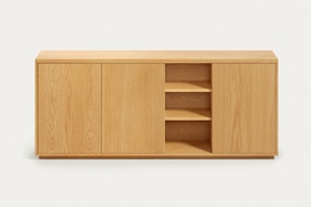 [OAKTTT182] Tủ Trang Trí Gỗ Sồi Cao 75 Ngang 180 Rộng 33 (cm)