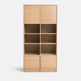 [OAKTS46] Tủ Sách Gỗ Sồi Cao 200 Ngang 100 Rộng 45 (cm)