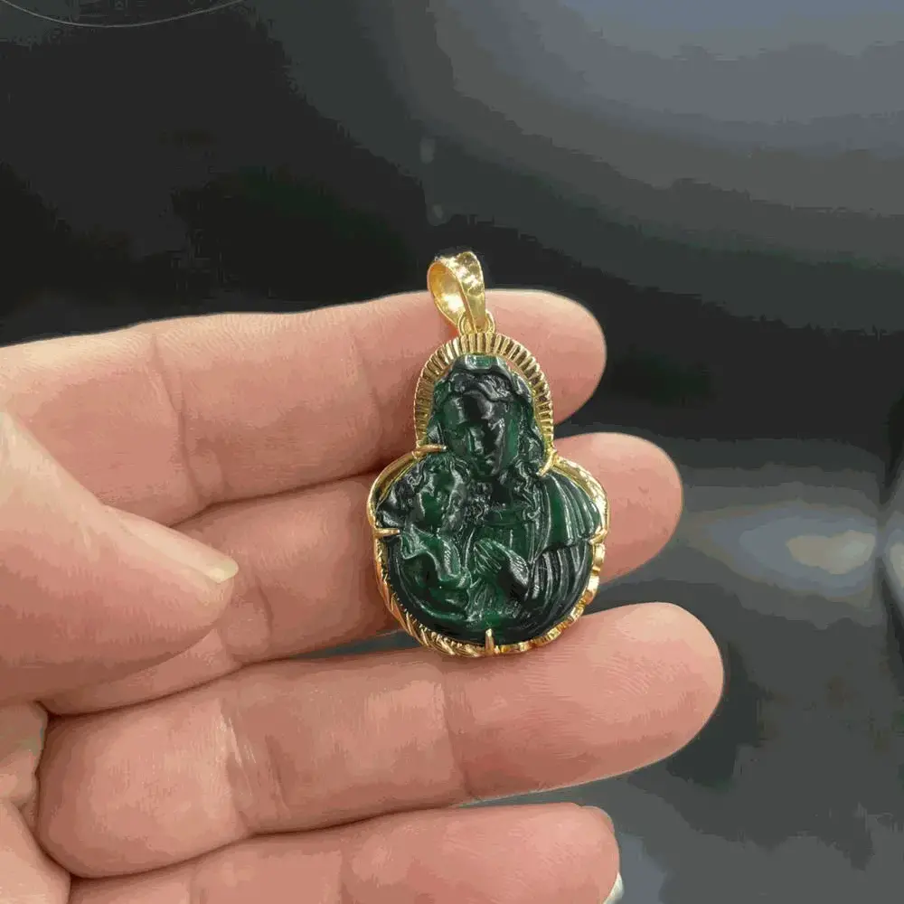 Đá Lông Công (Malachite)