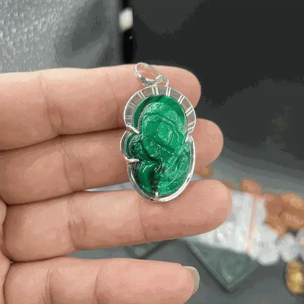 Đá Lông Công (Malachite)