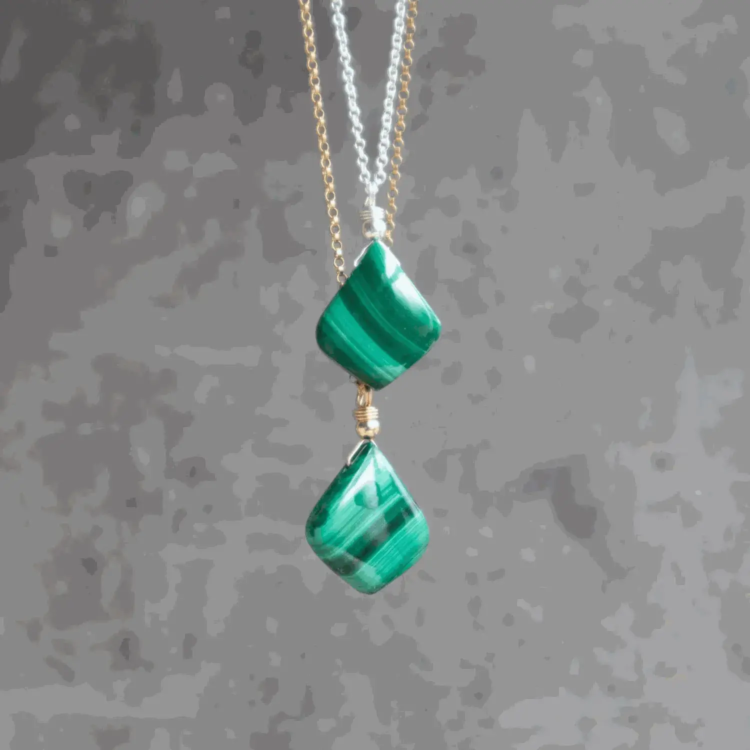 Đá Lông Công (Malachite)