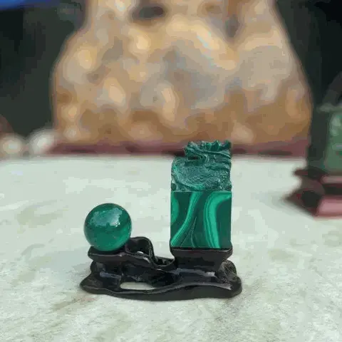 Đá Lông Công (Malachite)