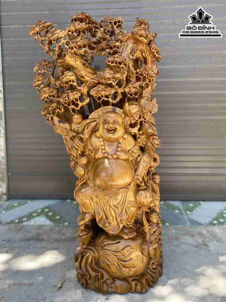 Tuong-Phat-Di-Lac-Vac-Canh-Dao-Go-Bach-Xanh