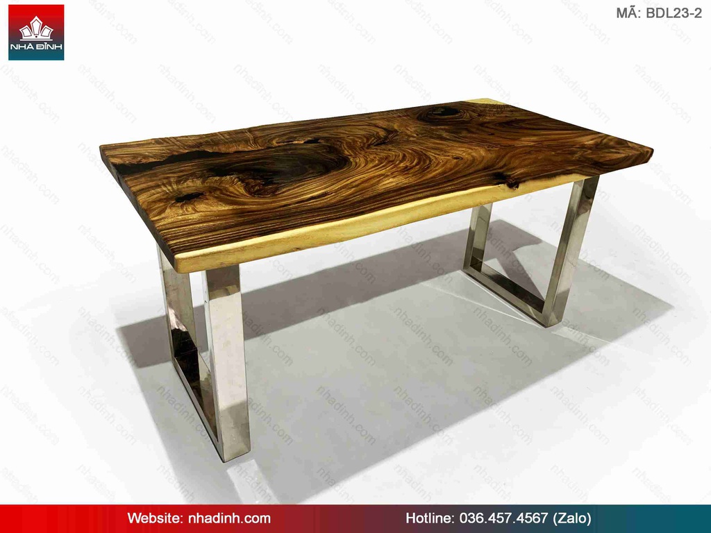 Bàn Ăn, Bàn Làm Việc Gỗ Me Tây Nguyên Khối 