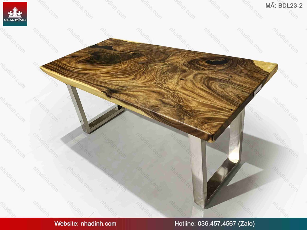 Bàn Ăn, Bàn Làm Việc Gỗ Me Tây Nguyên Khối 