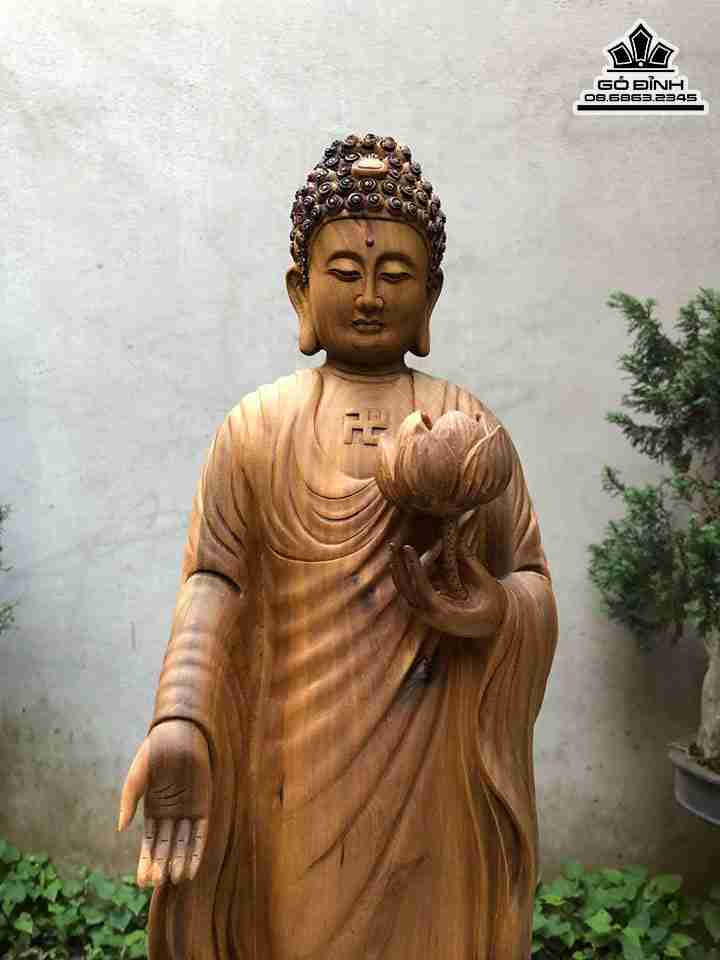 Tuong-Phat-A-Di-Da-Go-Bach-Xanh