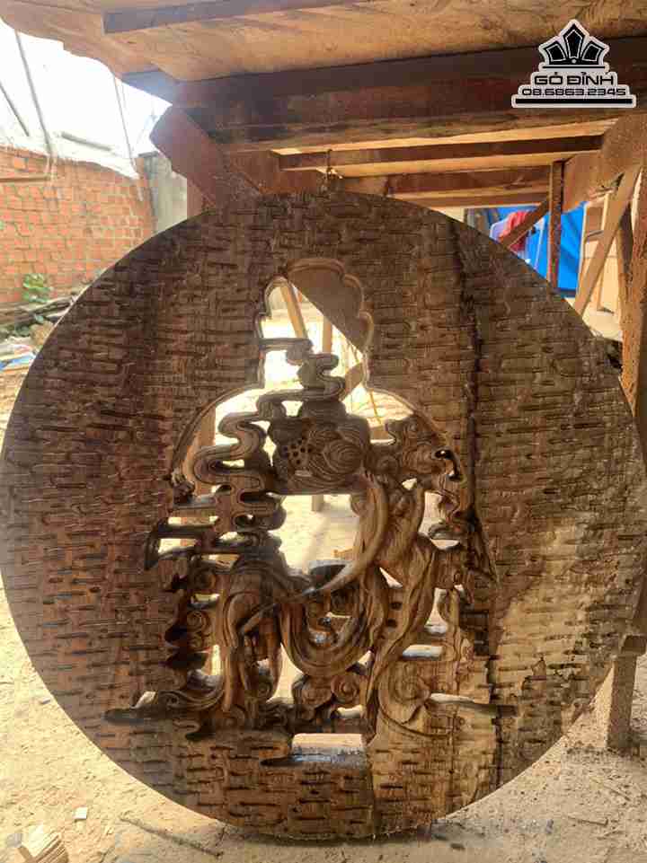 Tranh Phật Decor Gỗ Lim 