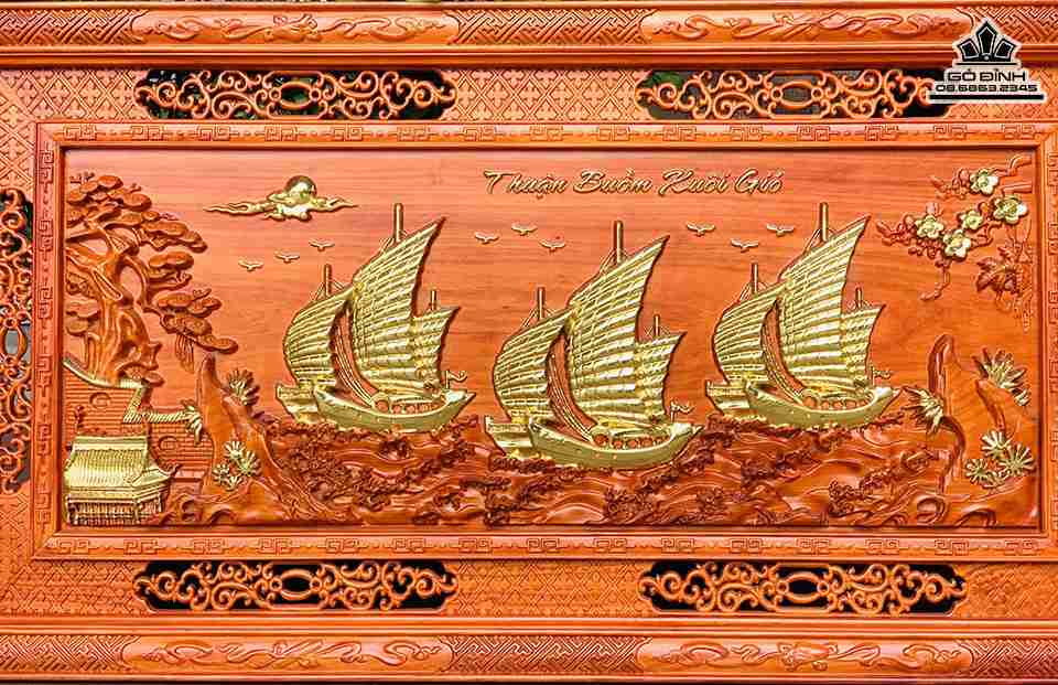 Tranh-Thuan-Buom-Xuoi-Gio-Go-Huong