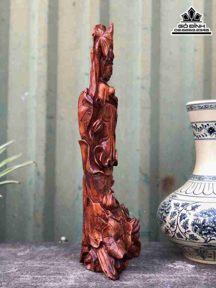 Tượng Phật Bà Quan Âm Gỗ Sưa 
