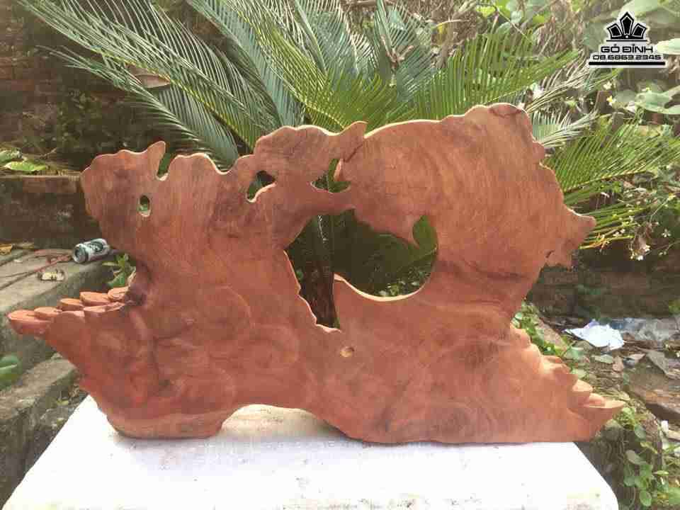 Phật di lặc ngồi dưới cung trăng gỗ hương 2 