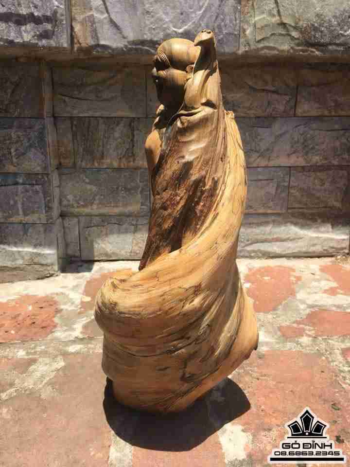 Phật di lặc gỗ sụn bách xanh 4