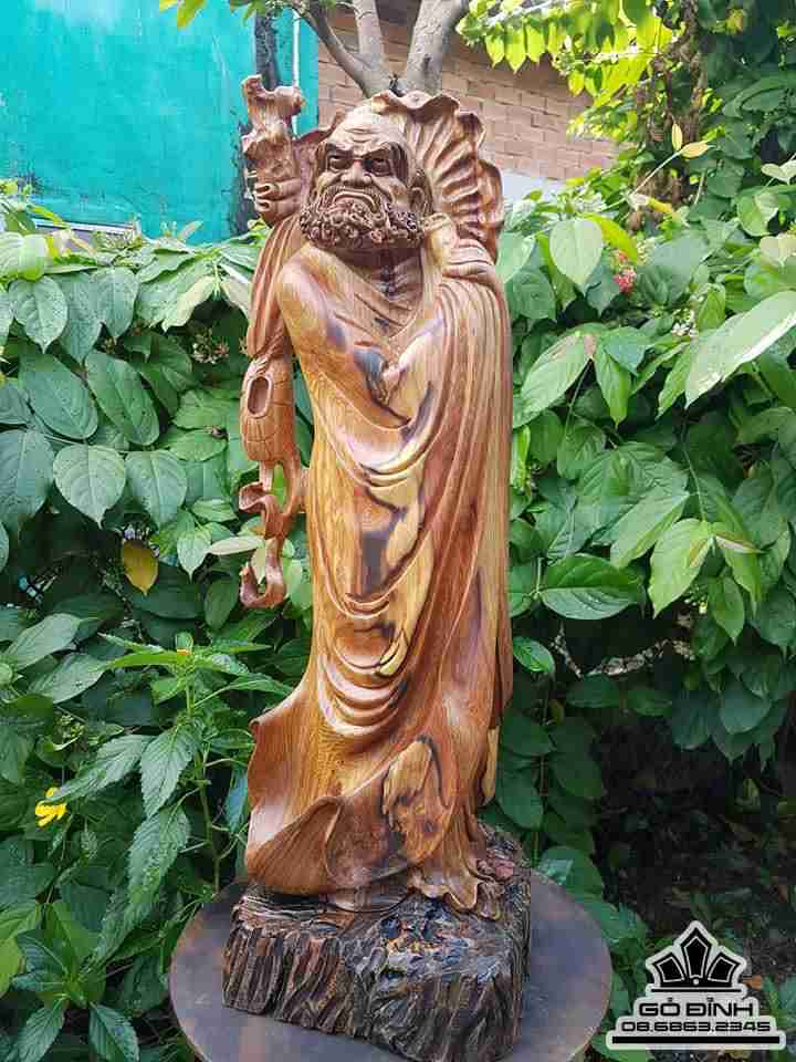 Đạt ma sư tổ gỗ cẩm chỉ  2