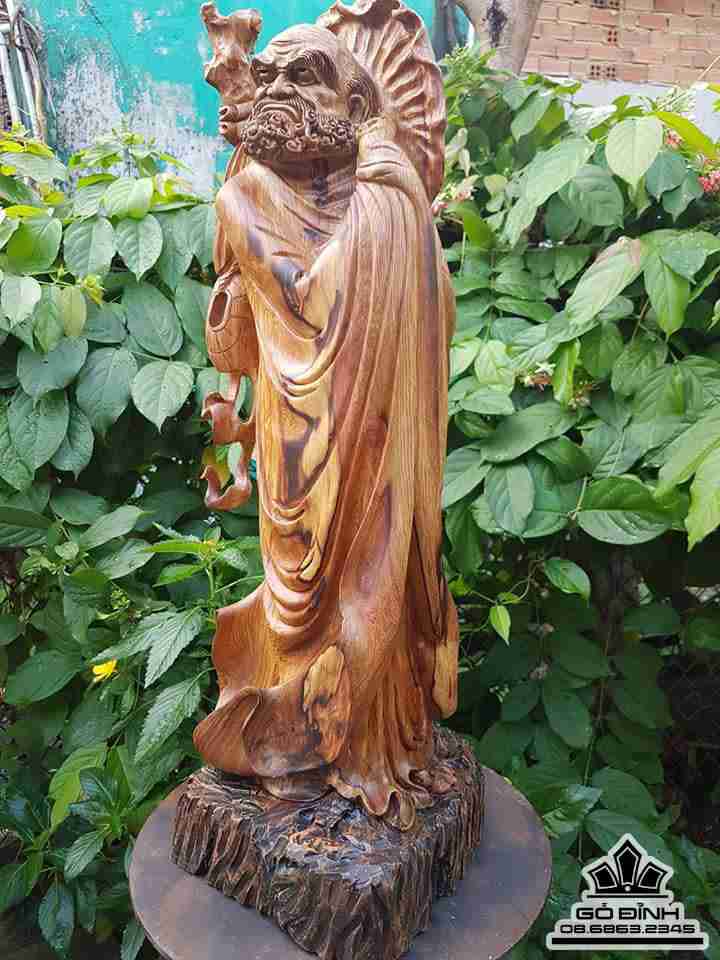 Đạt ma sư tổ gỗ cẩm chỉ 3