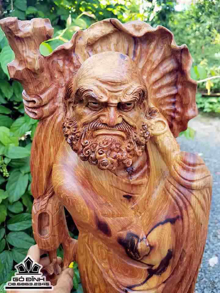 Đạt ma sư tổ gỗ cẩm chỉ 4