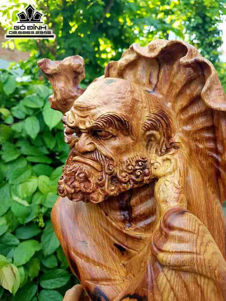 Đạt ma sư tổ gỗ cẩm chỉ 5