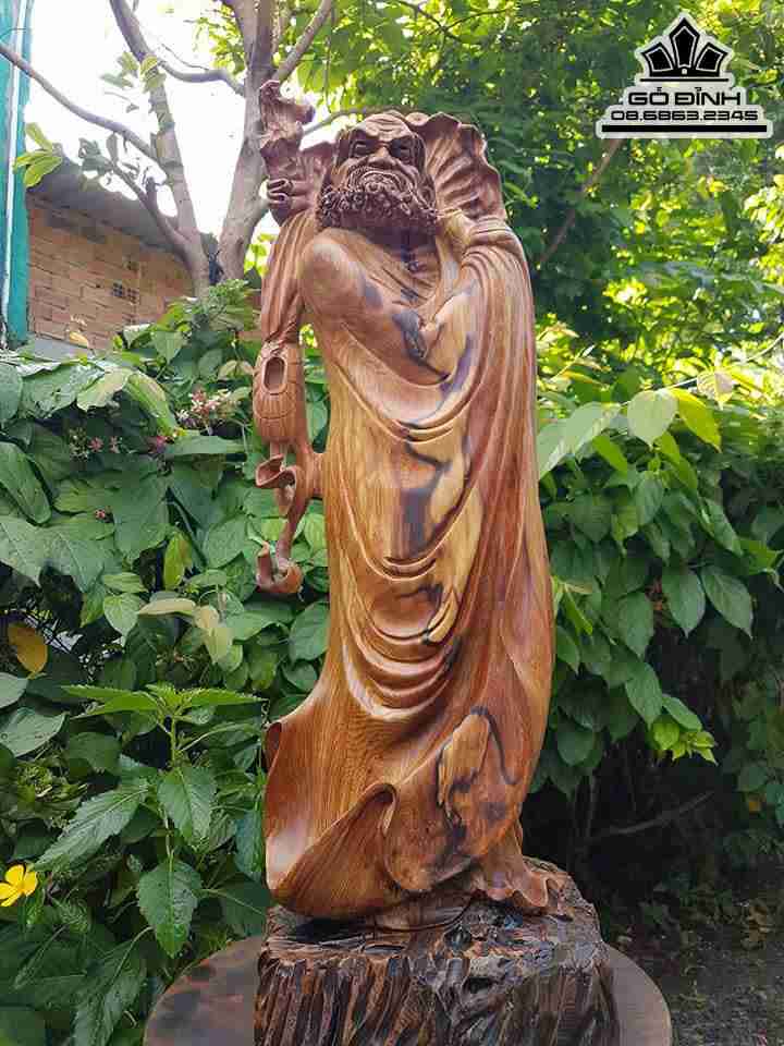 Đạt ma sư tổ gỗ cẩm chỉ 7