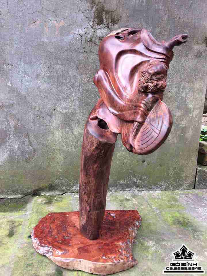 Đạt ma bay gỗ trắc đen 2