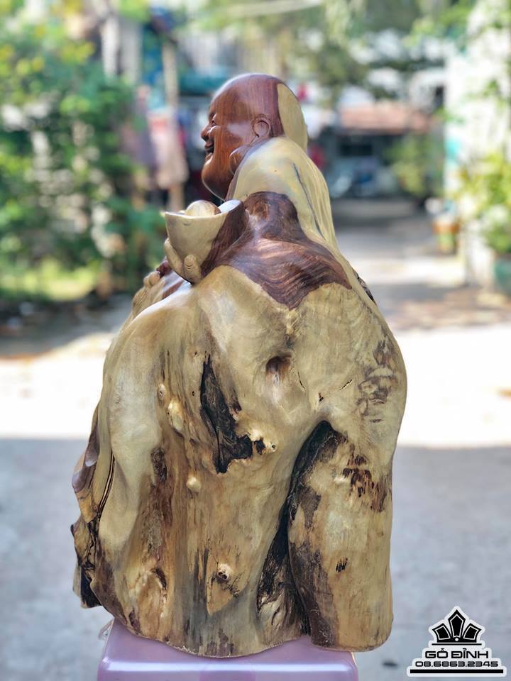 Phật di lặc gỗ hương 5