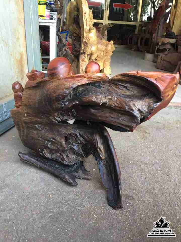 Phật di lặc gỗ hương 4