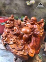 Phật di lặc ngũ phúc gỗ hương  5