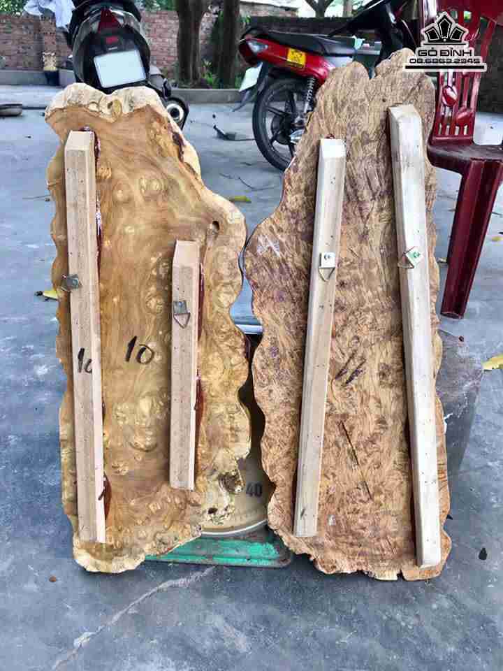 Tranh cá chép gỗ nu nghiến  3