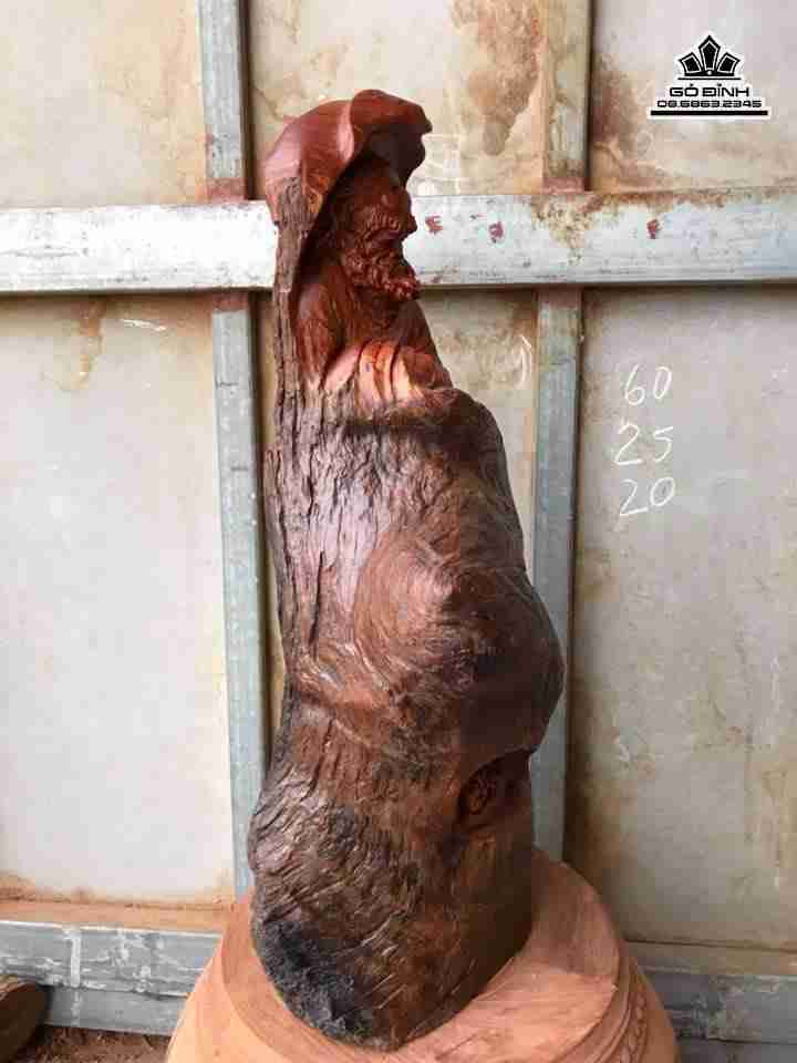 Đạt ma sư tổ sụn gỗ hương  1