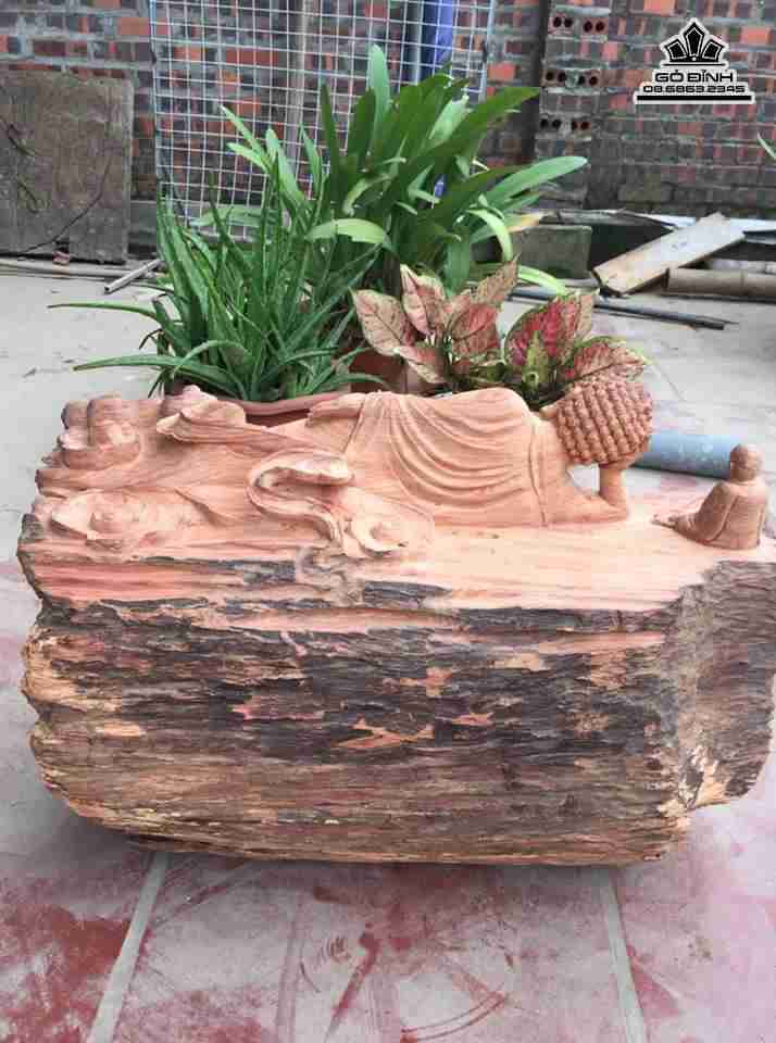 Phật nằm ngủ gỗ hương dài 62 cao 46  dày 27 (cm)6