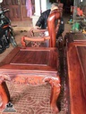 Bộ bàn ghế đào gỗ cẩm chỉ Việt  4