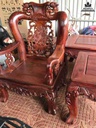 Bộ bàn ghế đào gỗ cẩm chỉ Việt  5