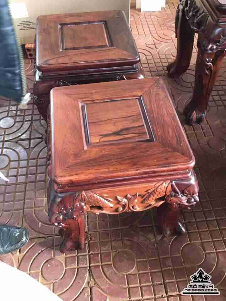 Bộ bàn ghế đào gỗ cẩm chỉ Việt  7