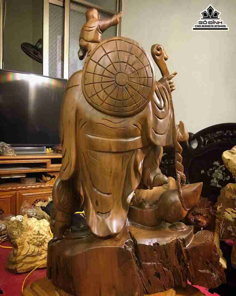 Phật di lặc gỗ Bách Xanh thơm 3