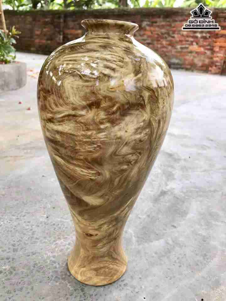 Bình phú quý gỗ nu nghiến  3