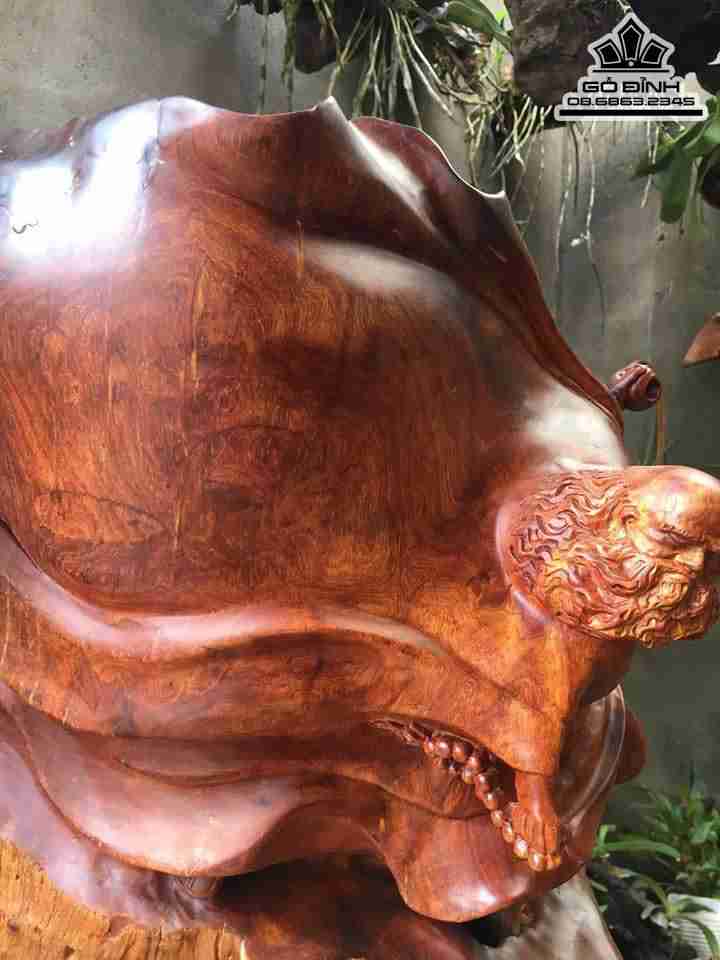 Đạt ma mũa võ gỗ hương  2