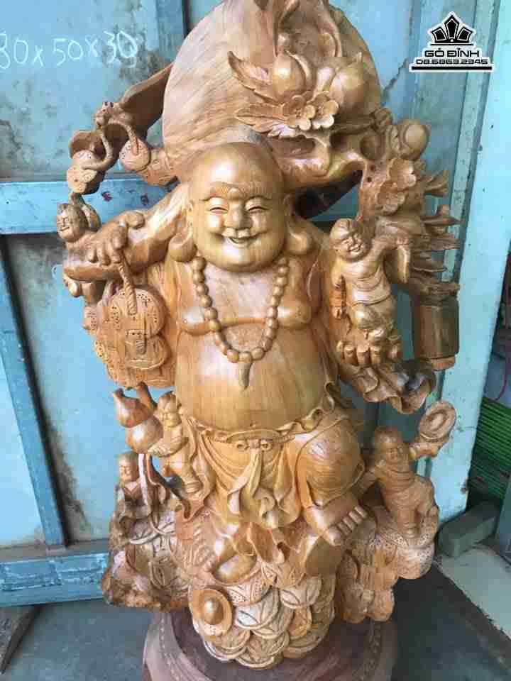 mua-tuong-Phat-di-lac-ngu-phuc-go-po-mu-cao-80-rong-50-day-30-cm