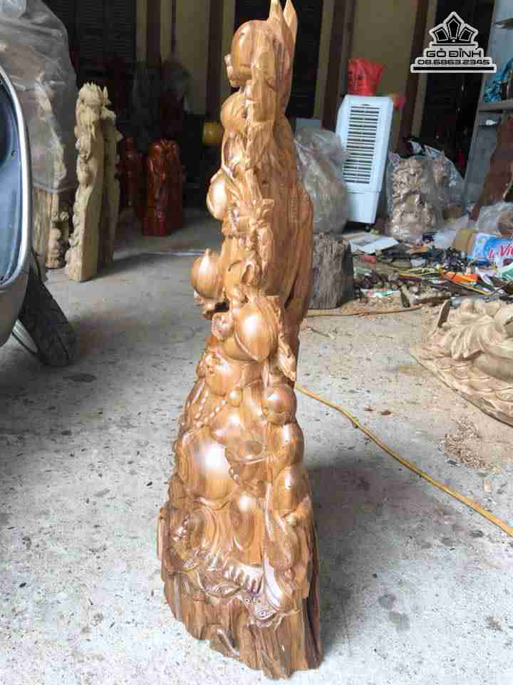 mua-tuong-Phat-di-lac-ngoi-goc-dao-go-bach-xanh-cao-75-rong-39-day-15-cm