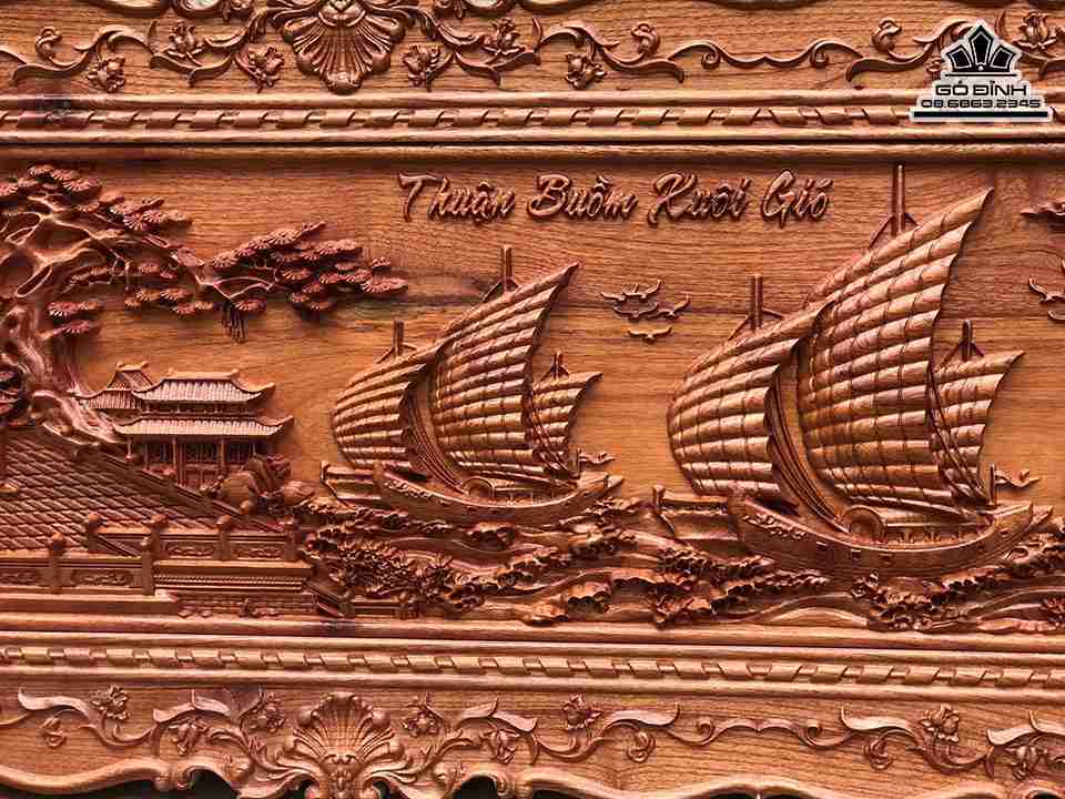 Tranh-Go-Thuan-Buom-Xuoi-Gio