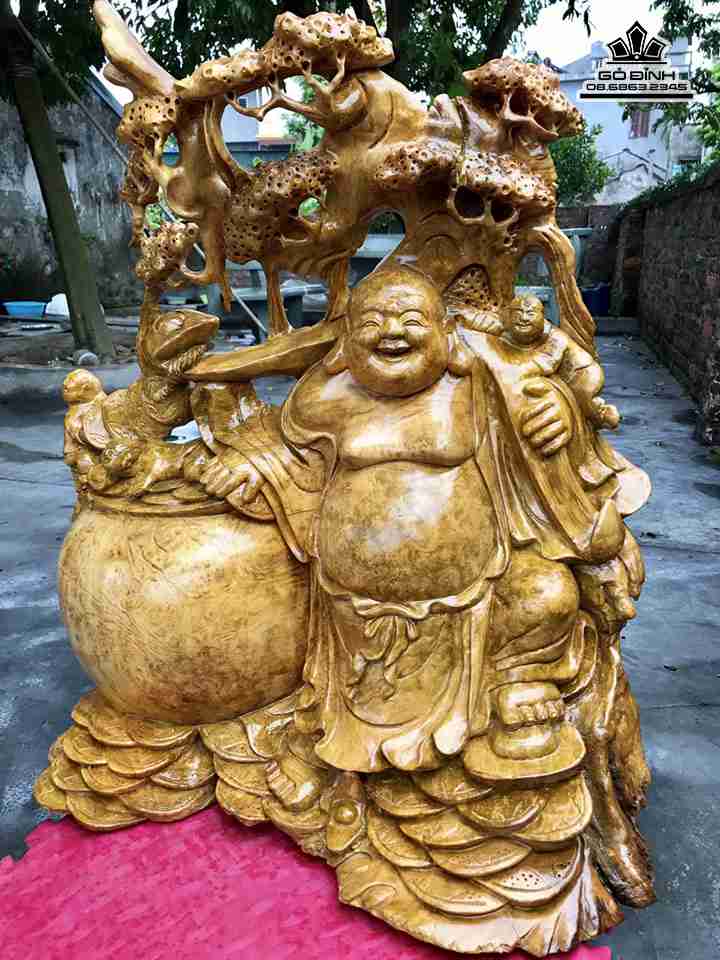 tuong-Phat-di-lac-nhi-phuc-go-nu-khao-cao-78-rong-66-day-33-cm