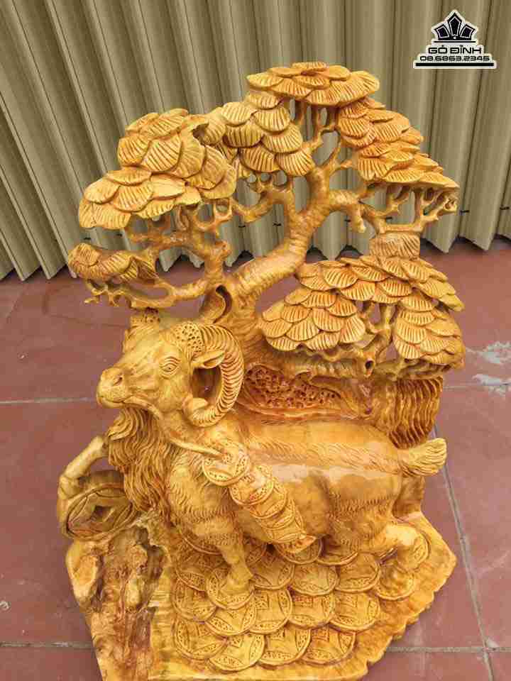 gia-tuong-De-phu-quy-go-nu-khao-cao-56-rong-46-day-28-cm